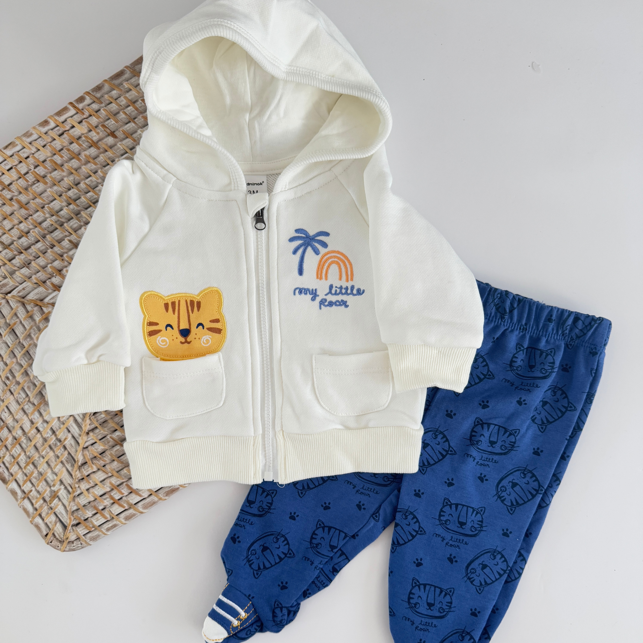 Conjunto 2 Piezas Tigre 100% Algodón