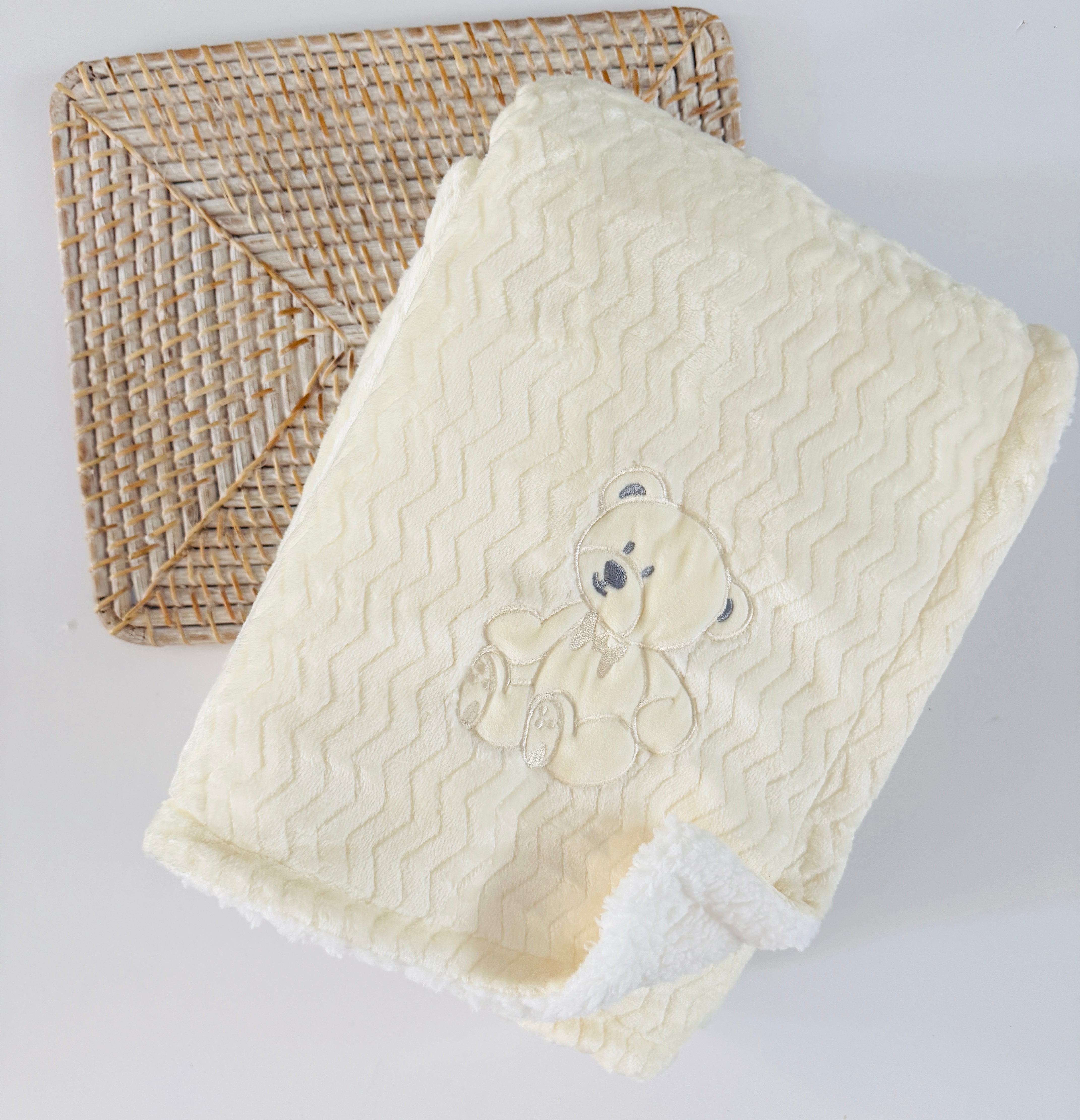 Maxi Mantita Osito Beige Extra Suave